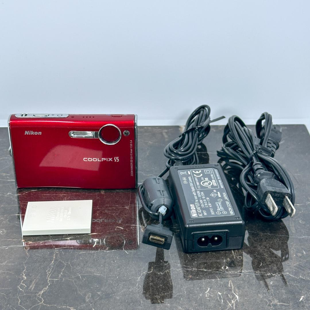 【美品】Nikon COOLPIX S5 レッド