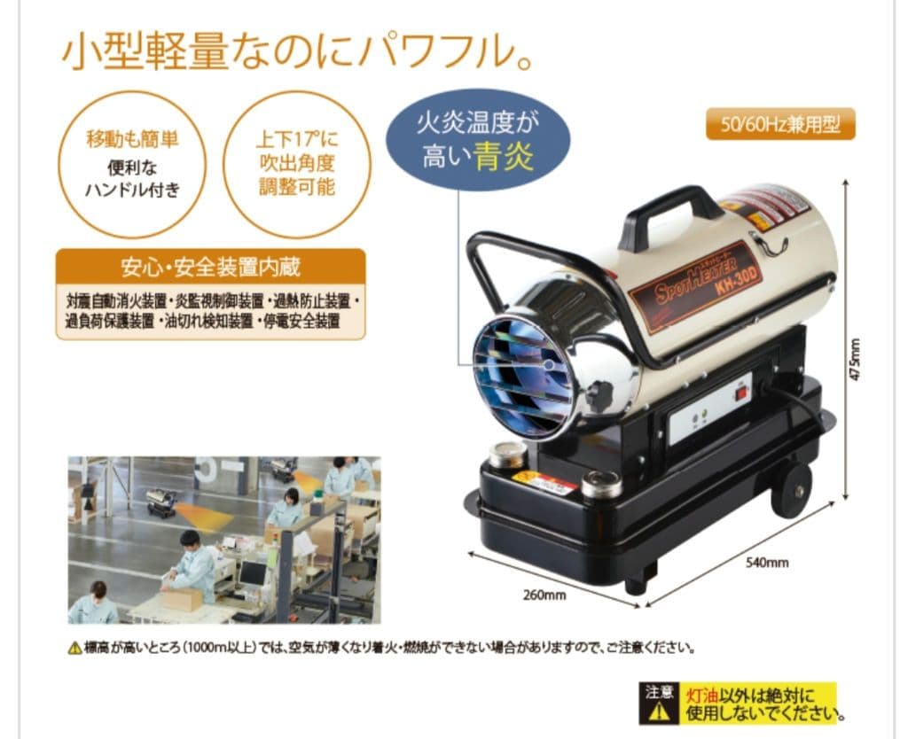 ナカトミ スポットヒーター KH30D OLIVEOS_COM_TR