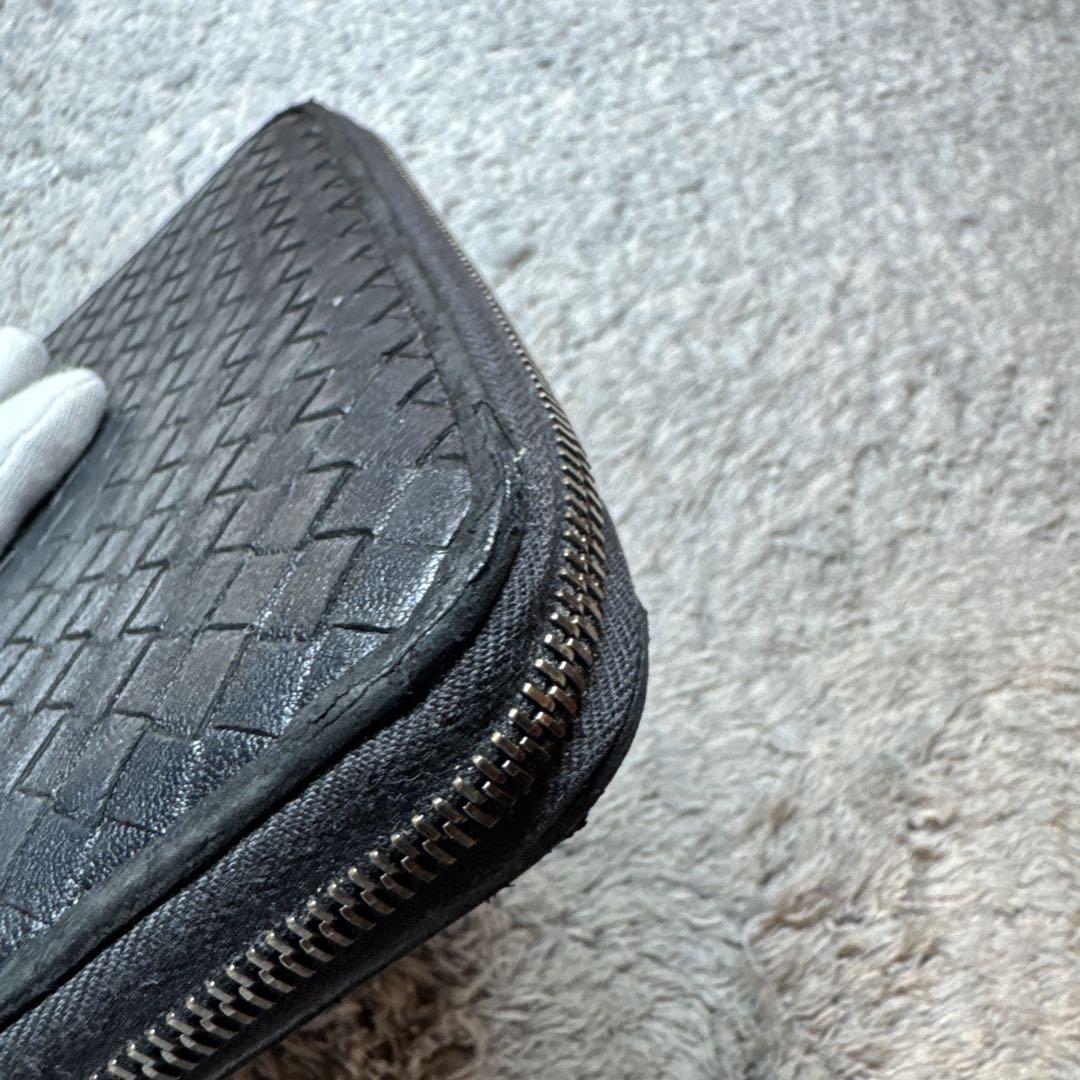 BOTTEGA VENETA 長財布 イントレチャート ラウンドファスナー