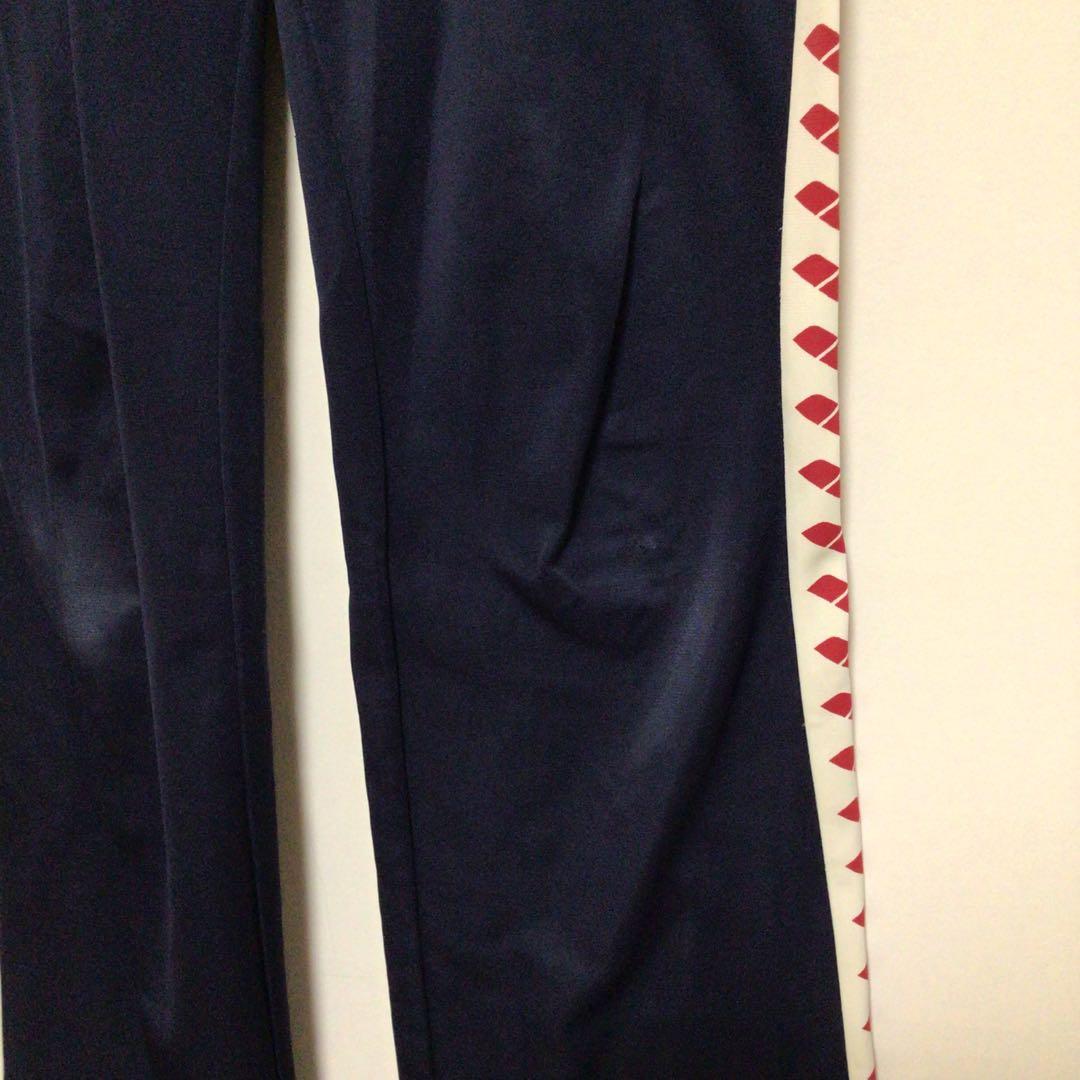 arena ロゴテープ セットアップジャージ 紺赤白 大きめXL レディースXL LL arena USTAUSTRALIA_COM_AU