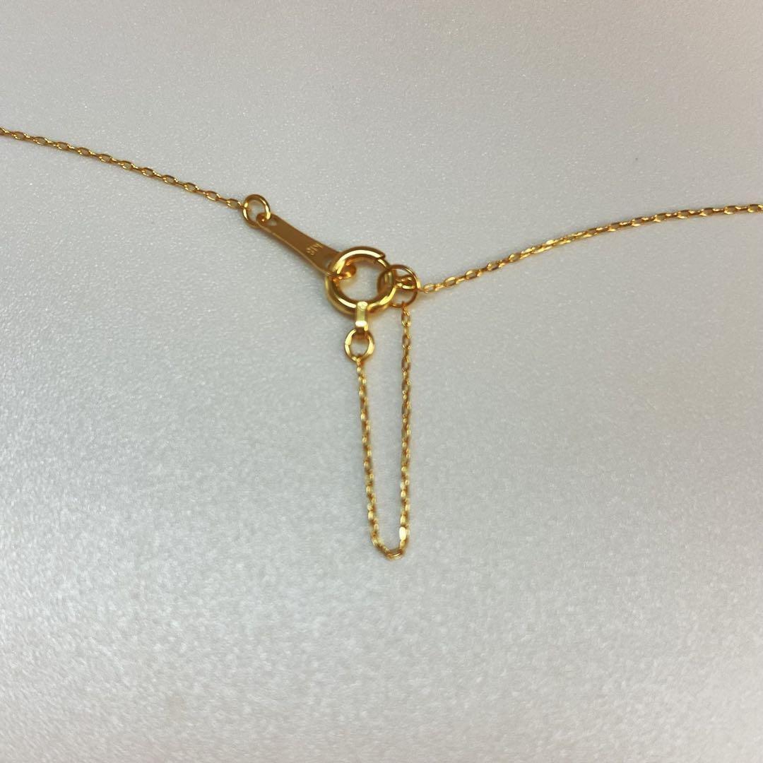 ❤️新品✨18金YG小豆ネックレス❤️40cm幅0.5㎜✨k18刻印あり