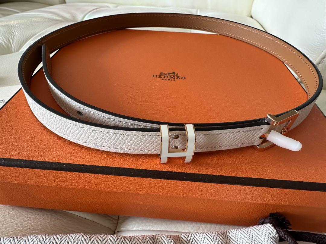 【新品未使用品】　HERMÉS エルメス　ベルト　ポップH 70サイズ　白　PG