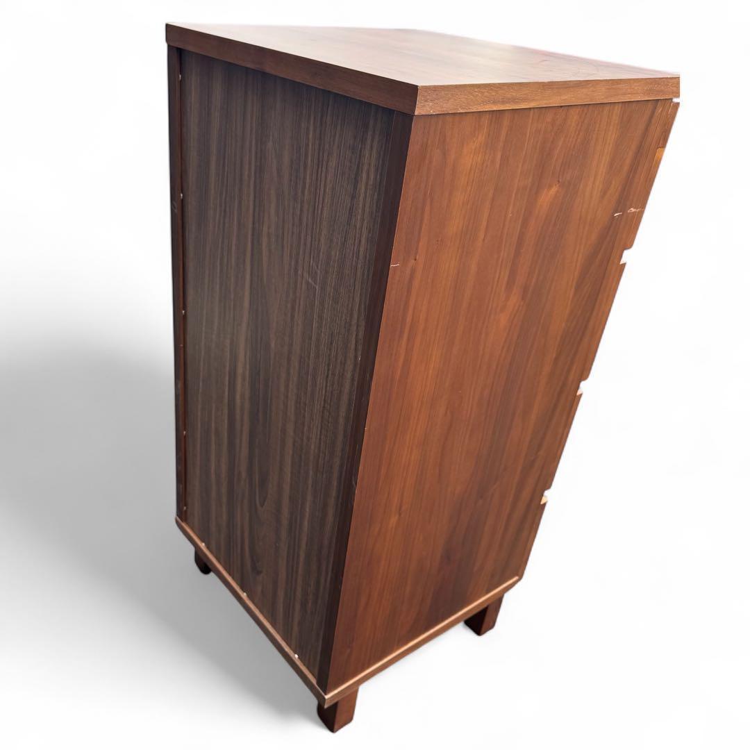 無印良品 MUJI 木製 4段 引き出し収納 チェスト 廃盤 ウォールナット