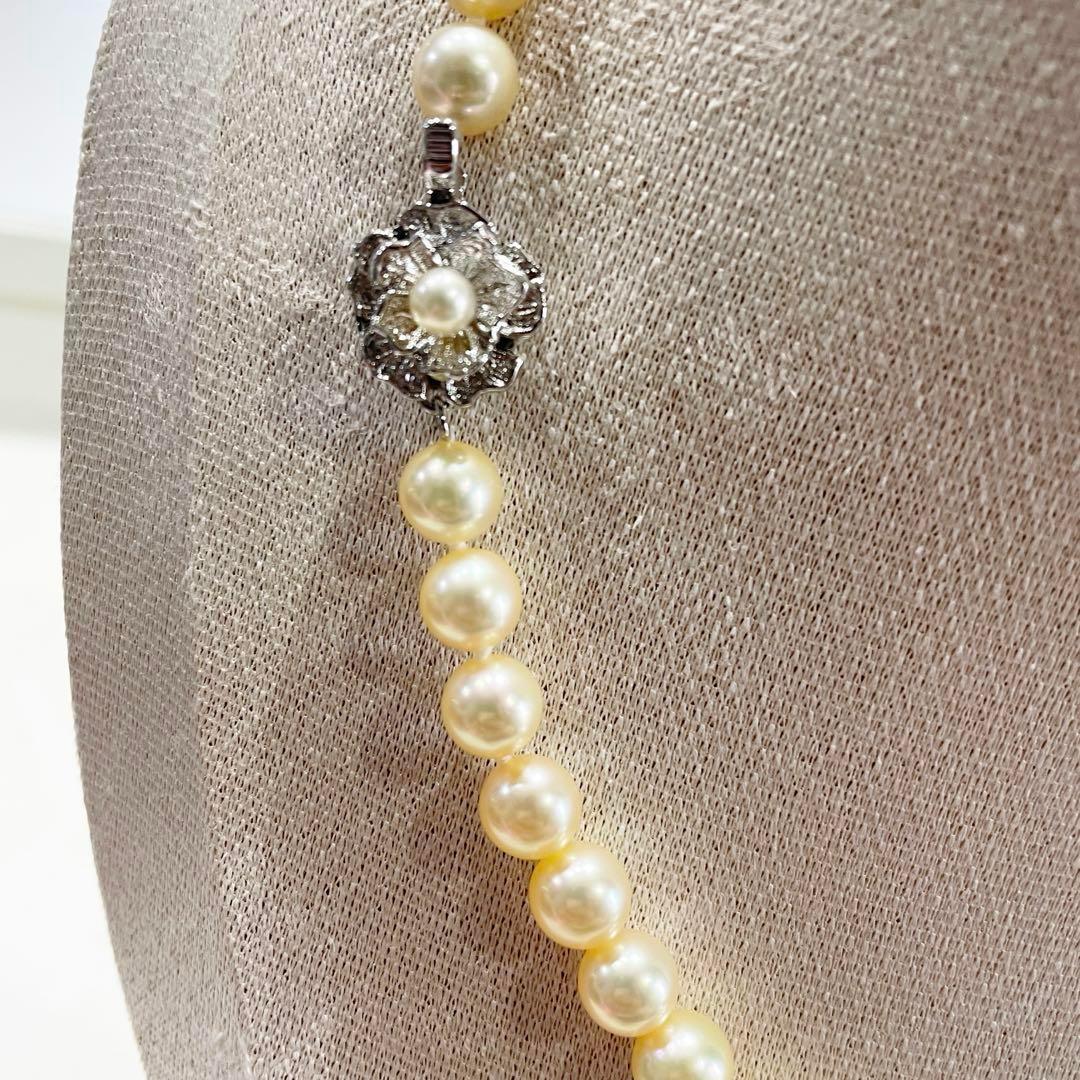 美品】アコヤ真珠☆パールネックレス☆イヤリング☆シルバー刻印
