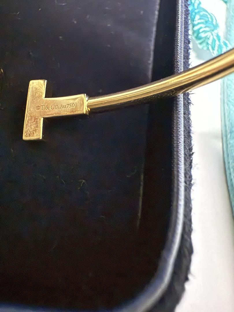 Tiffany & Co. イエローゴールドブレスレット Tワイヤー