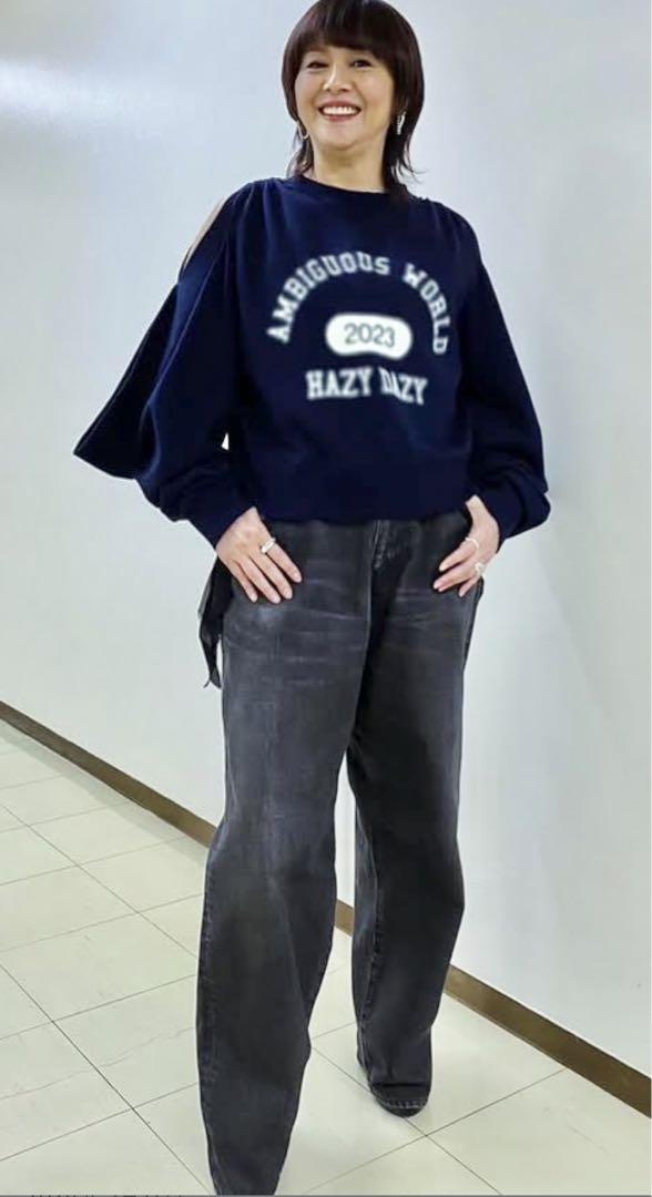 アンダーカバー　フリンジ付きワイドデニムパンツ　ジーンズ　小泉今日子さん着用