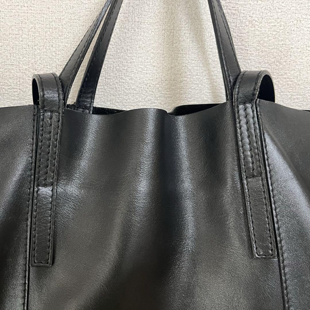 【GIANNI CHIARINI】SUPERLIGHT 2WAY トートバッグ黒