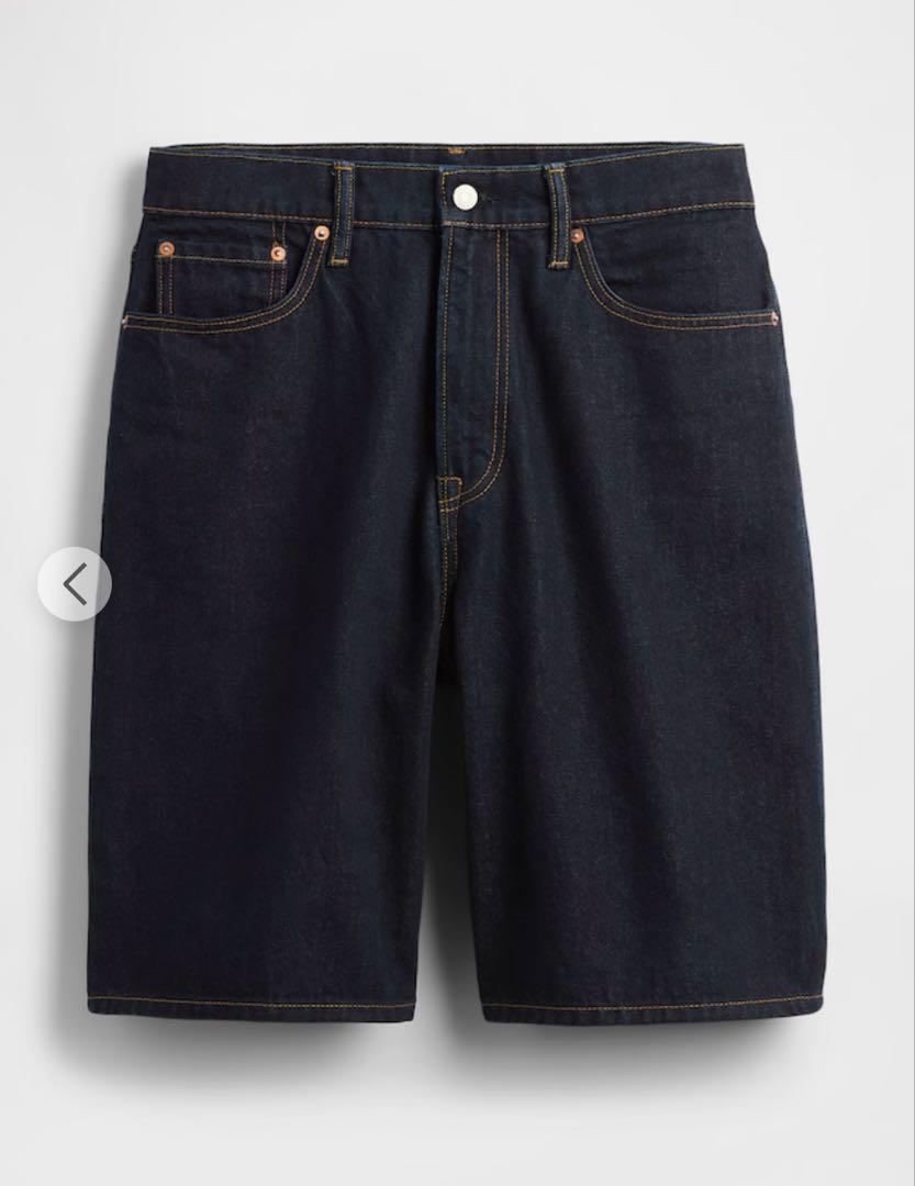 新品GAP 10.5インチ バギーデニムショートパンツサイズ34