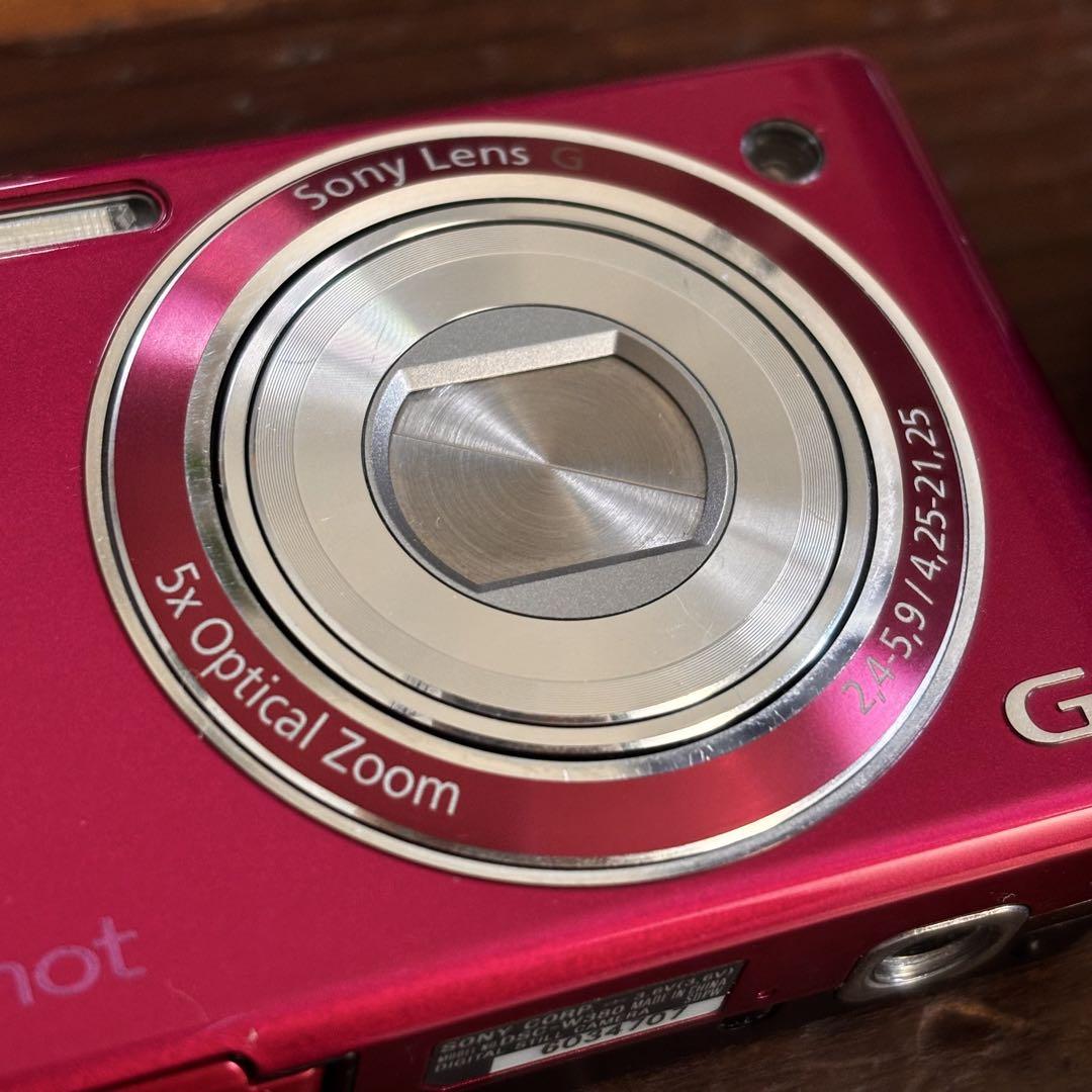 DSC-W380 レッド