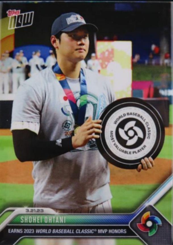 Topps now 2023 オールWBCチーム 日本 大谷翔平 投手 楽天市場】大谷翔平 #WBC-JPN WBCで日本が優勝した記念カード