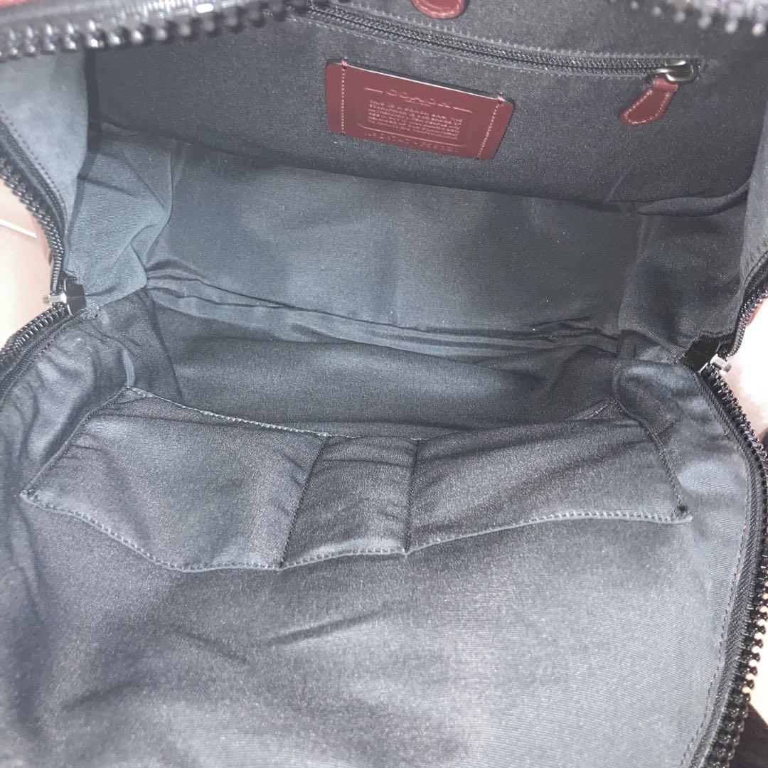 コーチCOACH リュック バックパック 大容量 used 赤マルチ