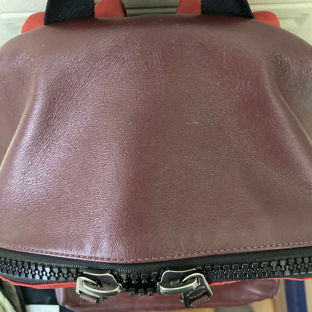 コーチCOACH リュック バックパック 大容量 used 赤マルチ