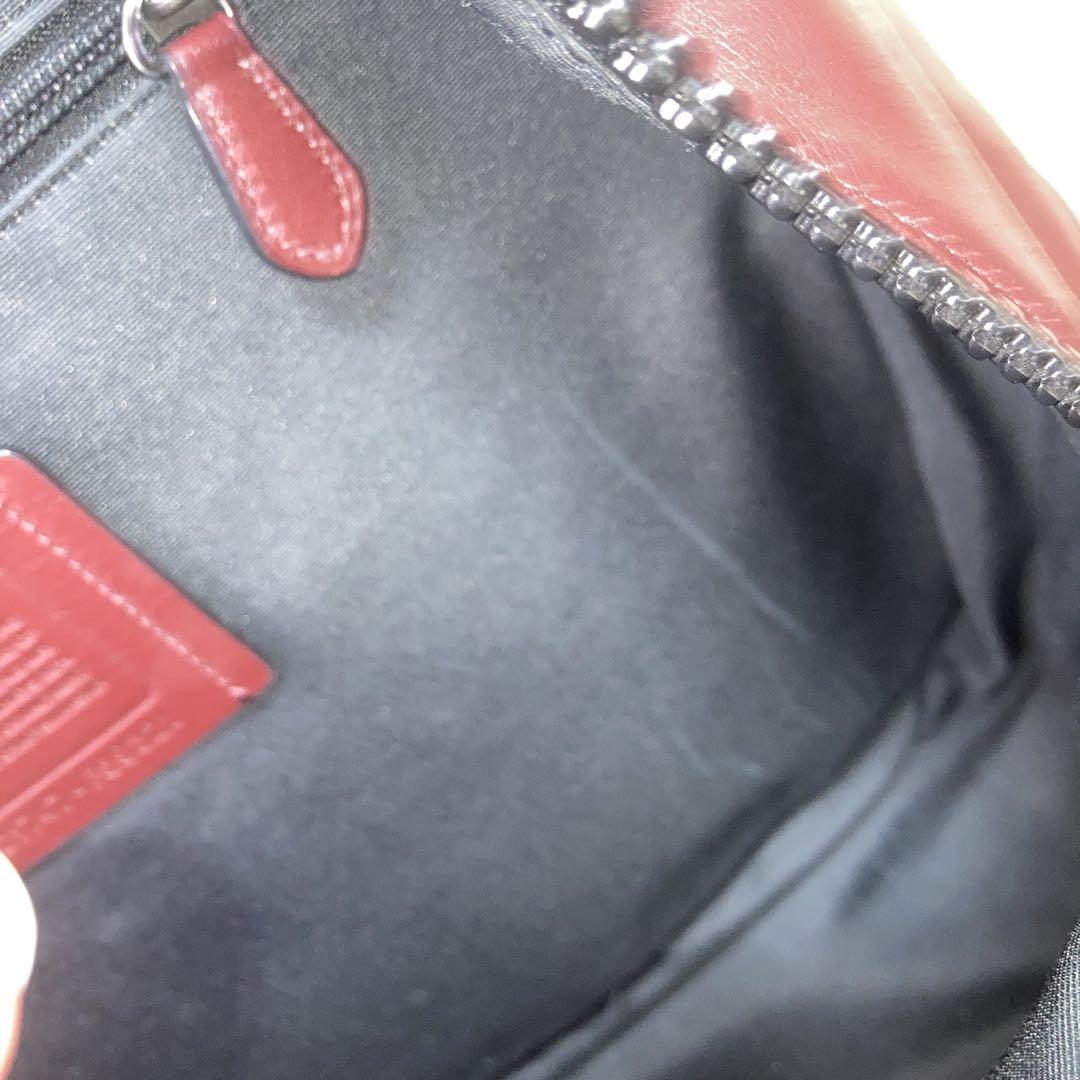 コーチCOACH リュック バックパック 大容量 used 赤マルチ