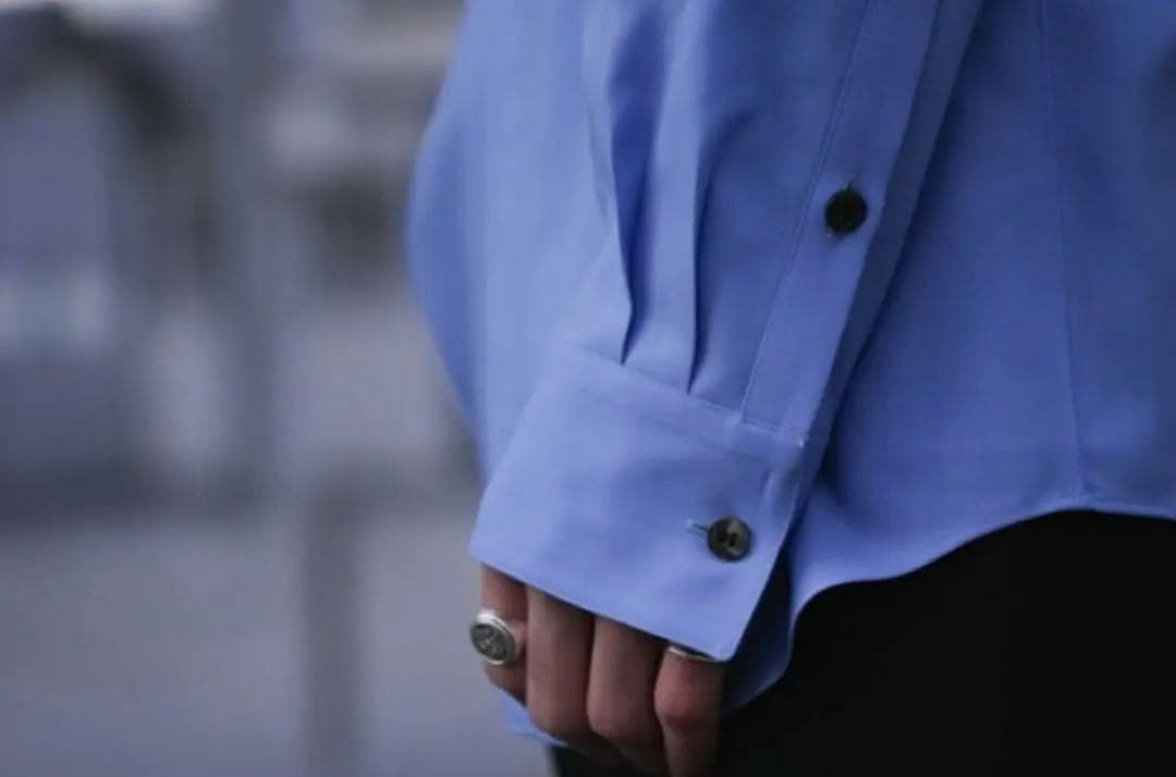 OVERCOAT ブルー シャツ