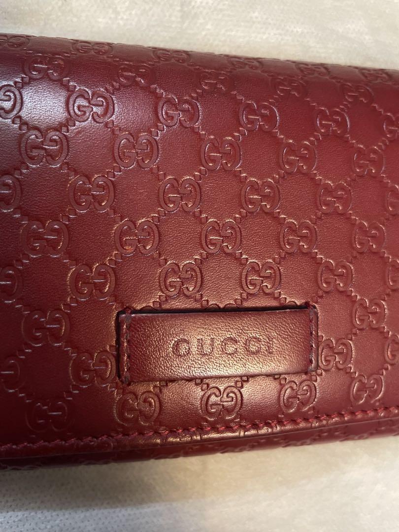 GUCCI レッド 二つ折り財布