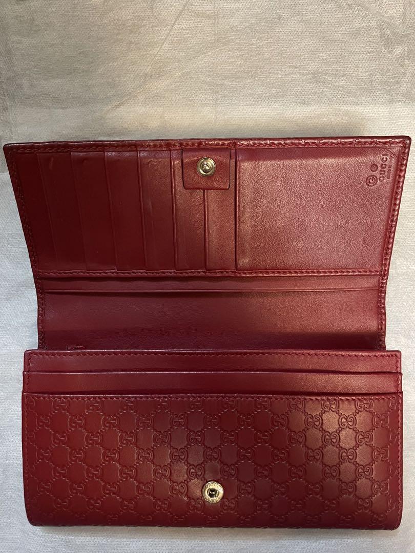 GUCCI レッド 二つ折り財布