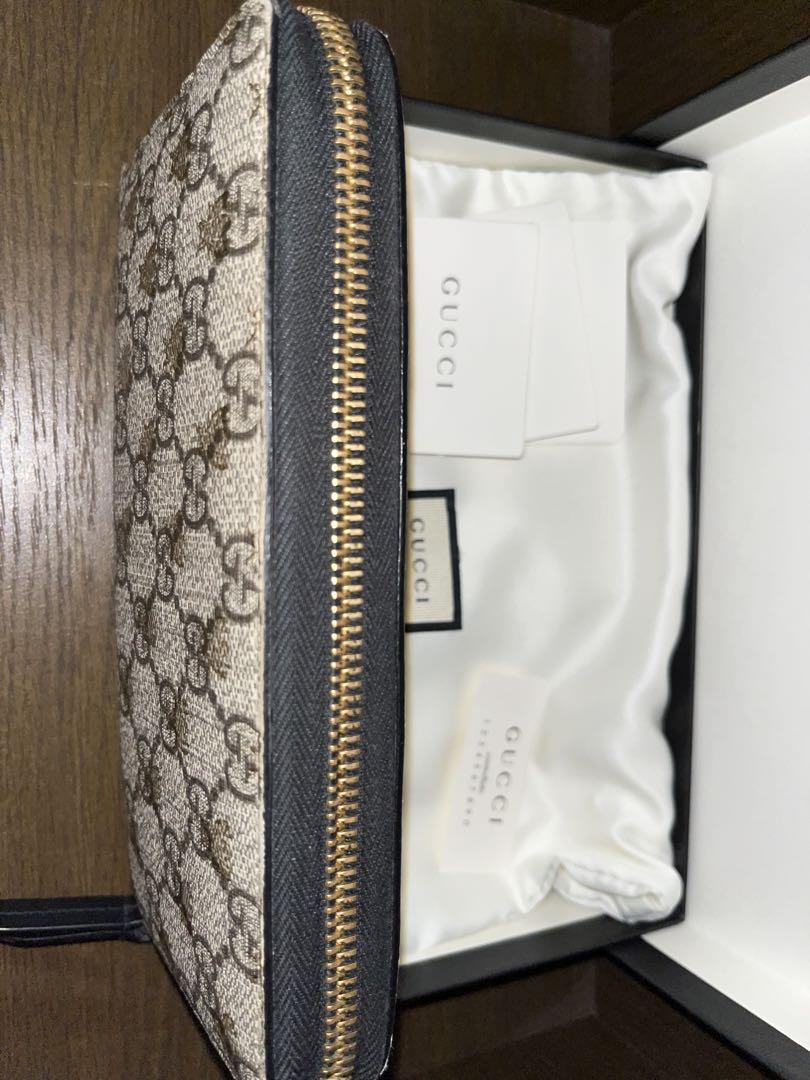 【希少・美品】 GUCCI 長財布　GGスプリーム　蜂ホログラム