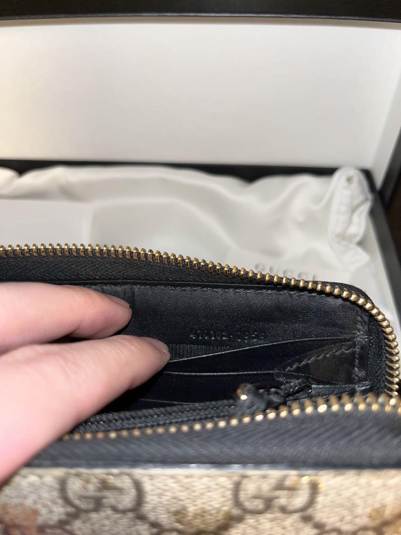 【希少・美品】 GUCCI 長財布　GGスプリーム　蜂ホログラム