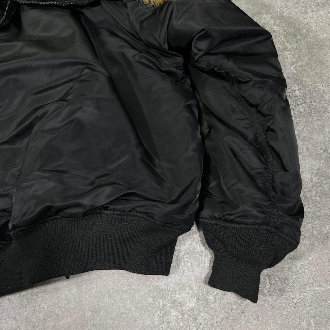アルファインダストリーズ N-2B フライトジャケット【3XL】ブラック 短丈 アルファインダストリーズ N-2B フライトジャケット【3XL】ブラック 短丈