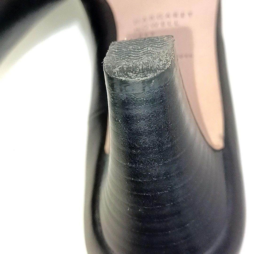 tom　極美品ヒール高6cmマーガレットハウエルラウンドトゥレザーパンプス
