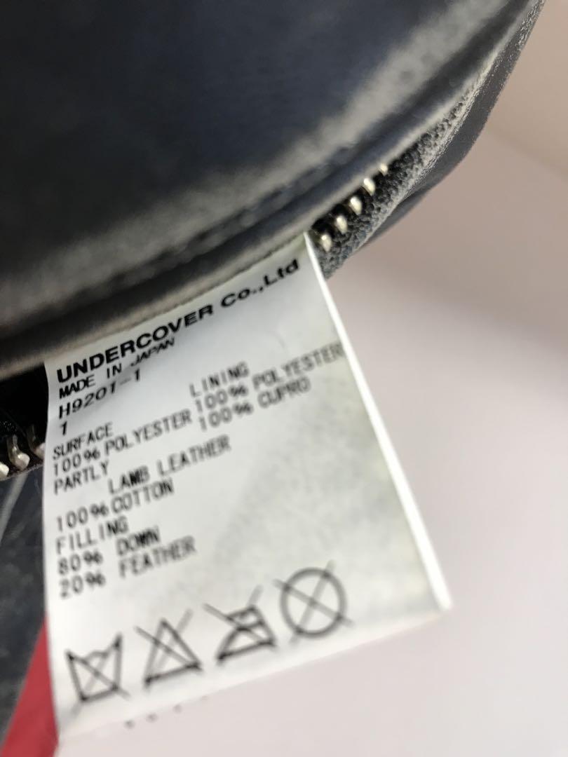 アンダーカバーイズム UNDERCOVERISM 袖レザー ダウン サイズ1