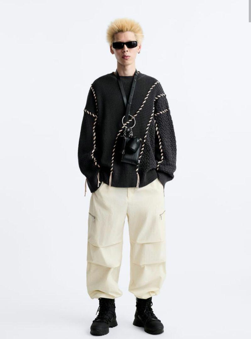 ZARA X MAISON SPECIAL セーター コントラストステッチ L - メルカリ