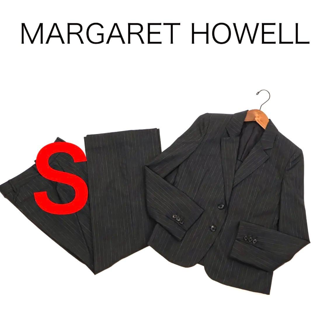 H1179◾️マーガレットハウエル ストライプ2釦ジャケット ワイドパンツ