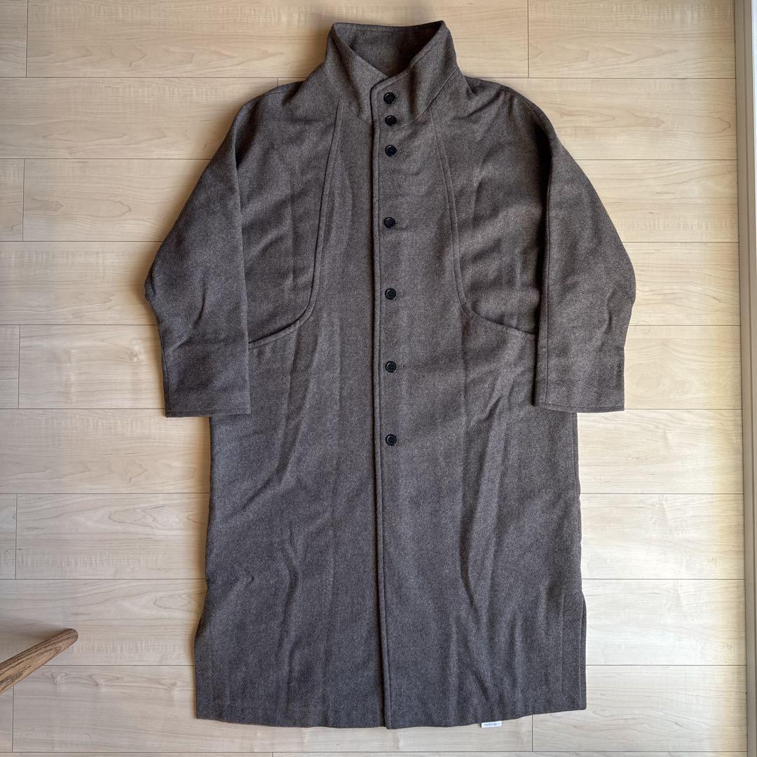 BASISBROEK GREAT ウールスタンドカラーロングコート