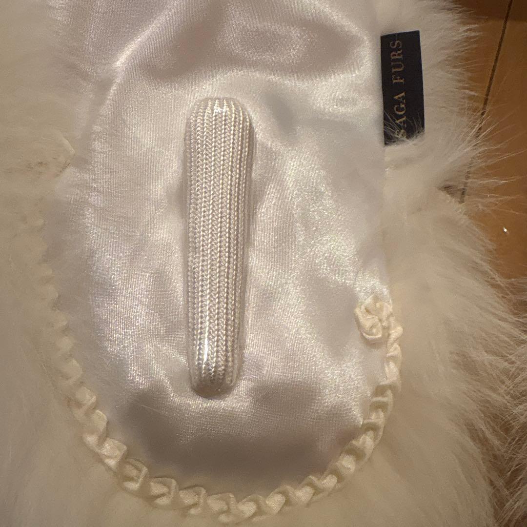 サガファー ホワイトファー 着物ショール サガファー ホワイトファー 着物ショール