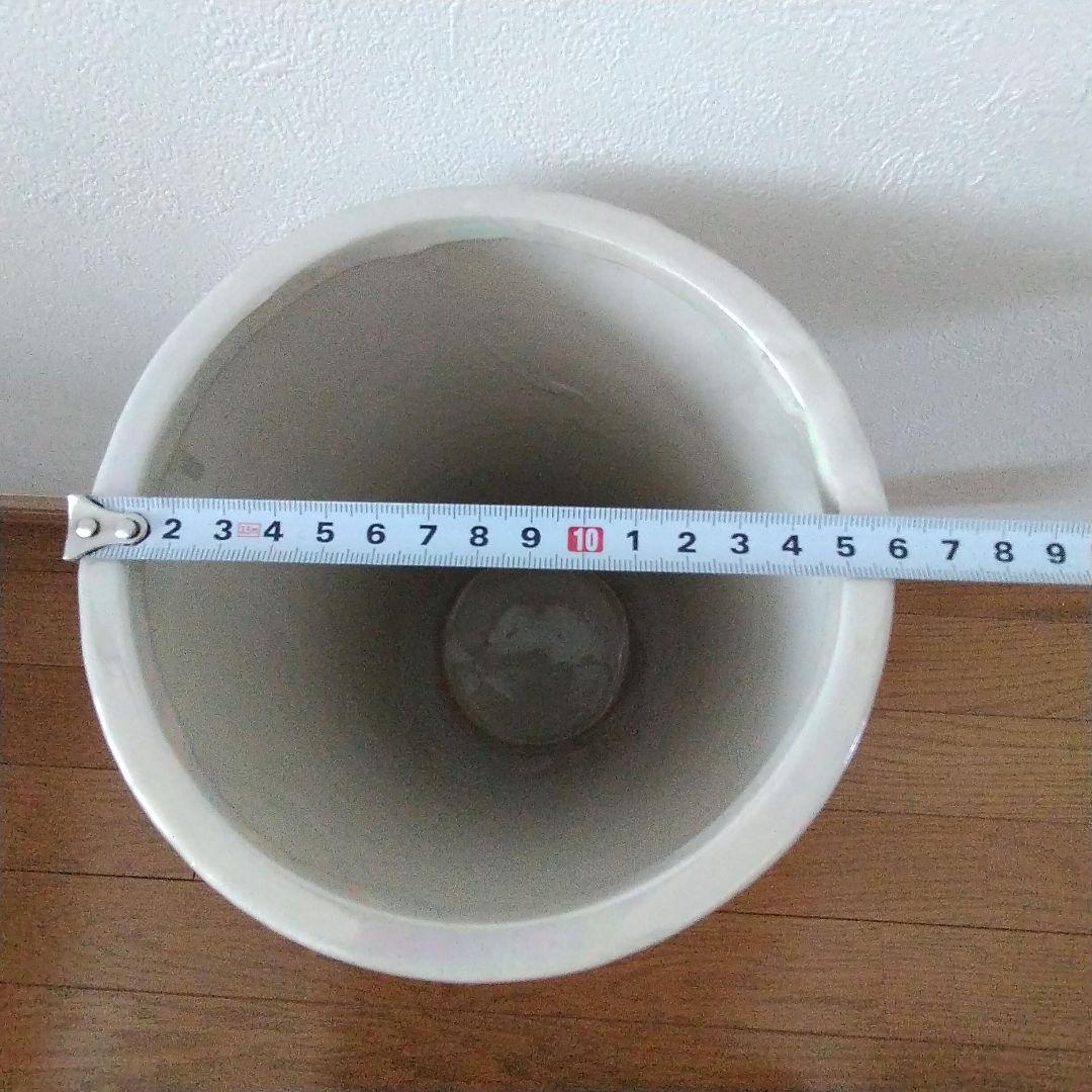 【美品】超特大 花瓶 花器 傘立て 陶器製 インテリア フラワーアレンジメント