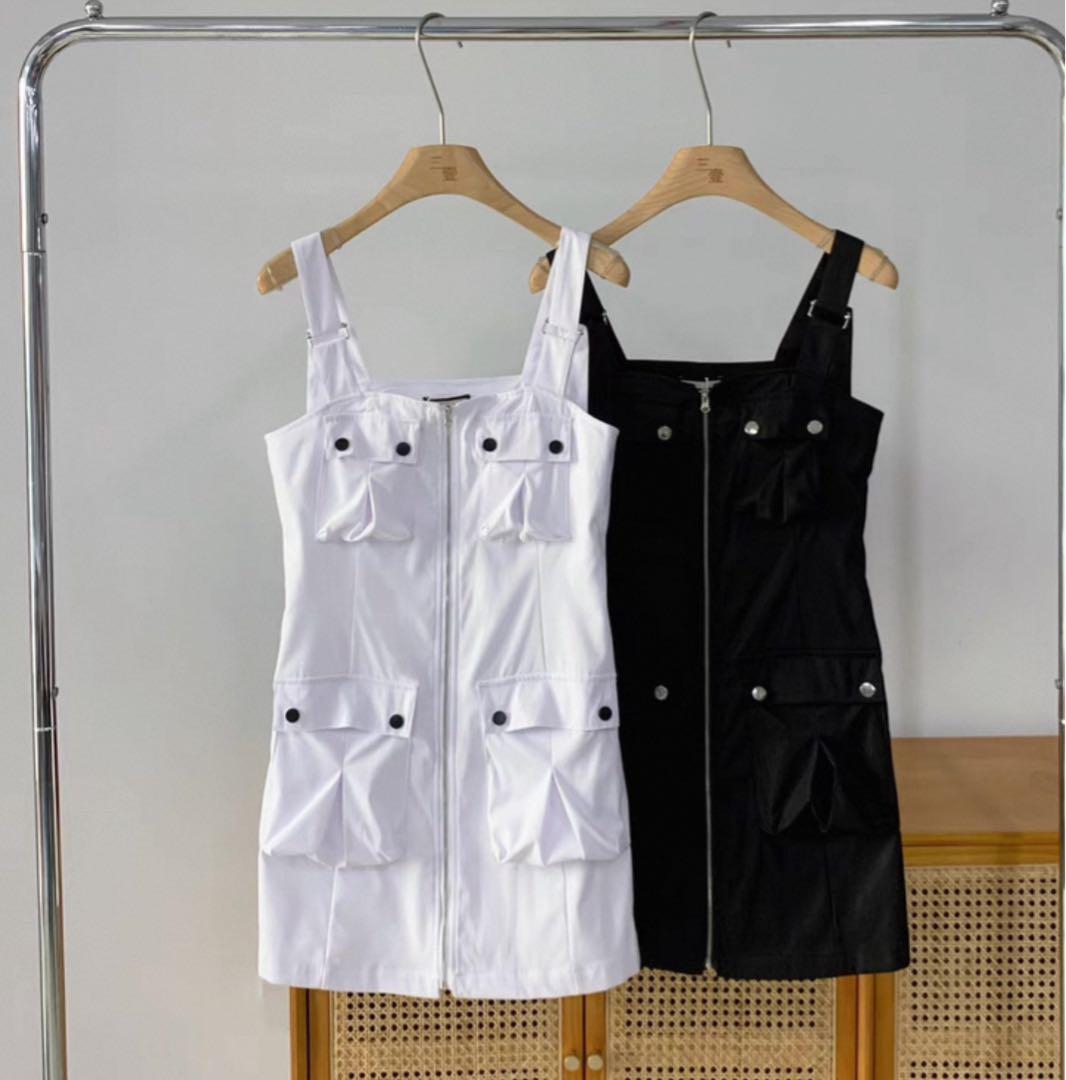 ジップ　カーゴ　ワンピース　zara qung cygne bibiy