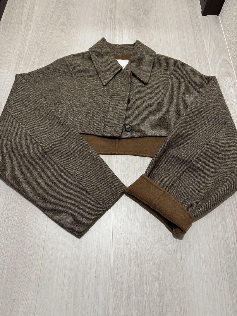 CLANE NEP TWEED RIVER BOLERO JACKET クラネ