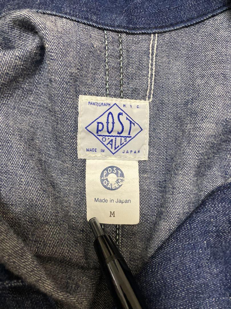 ポストオーバーオールズPOST42ブルーデニム indigo 5オンスM