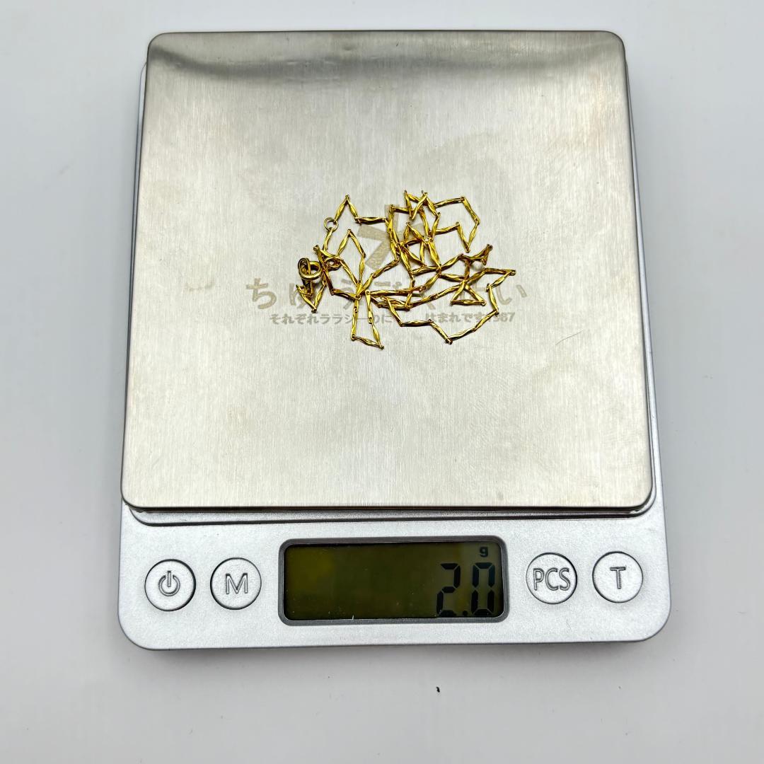 極美品刻印 ⭐750 K18ゴールド ベネチアン チェーンネックレス