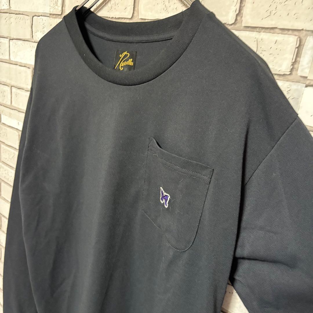 Needles ロングスリーブ ポケット刺繍Tee XSサイズXS SS Needles WWW_HOMU-JOURNEY_COM