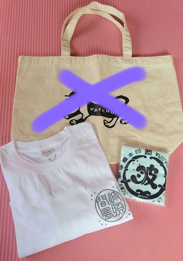波照間島　HATERUMA ホワイト Tシャツ 猫　トートバッグ　ミニタオル