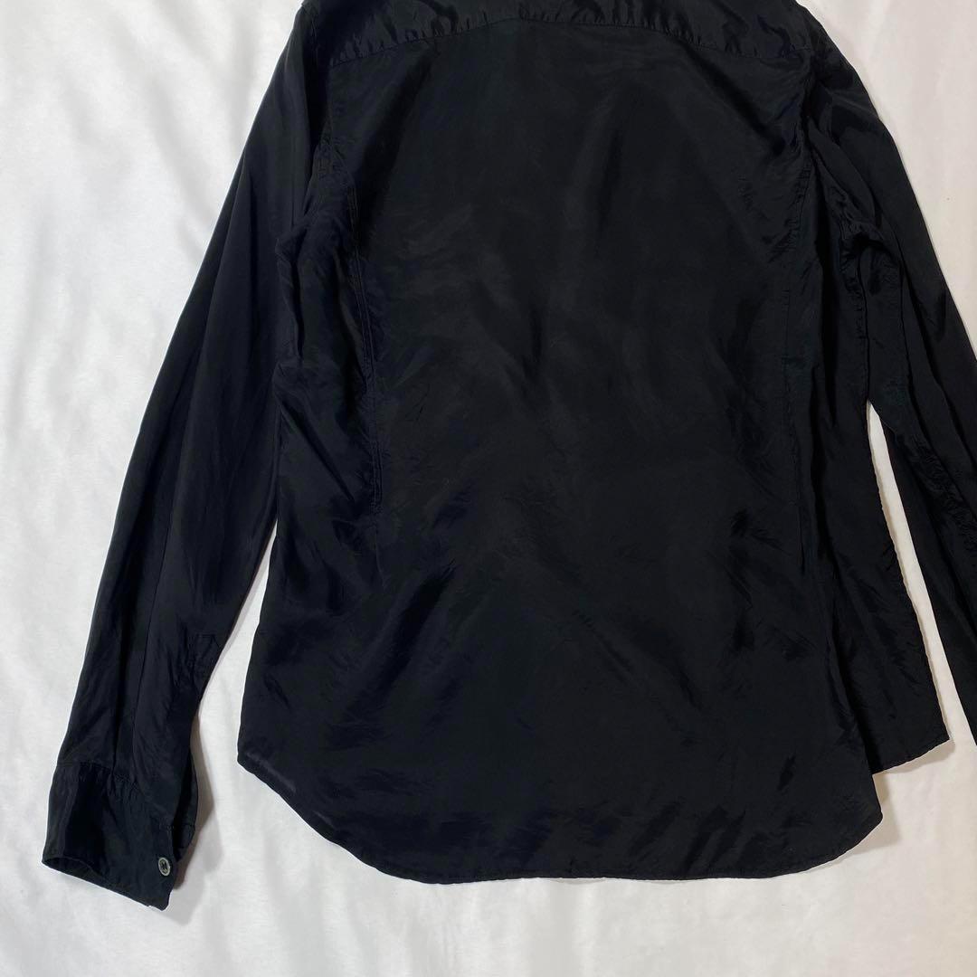 ブラックコムデギャルソン 10AW フリルキュプラシャツ ブラック