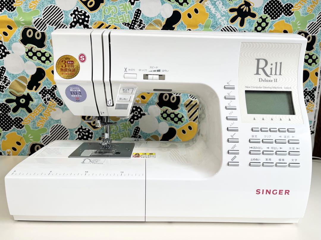【超美品】シンガー文字模様縫いコンピューターミシン本体Rill2 1080DX①