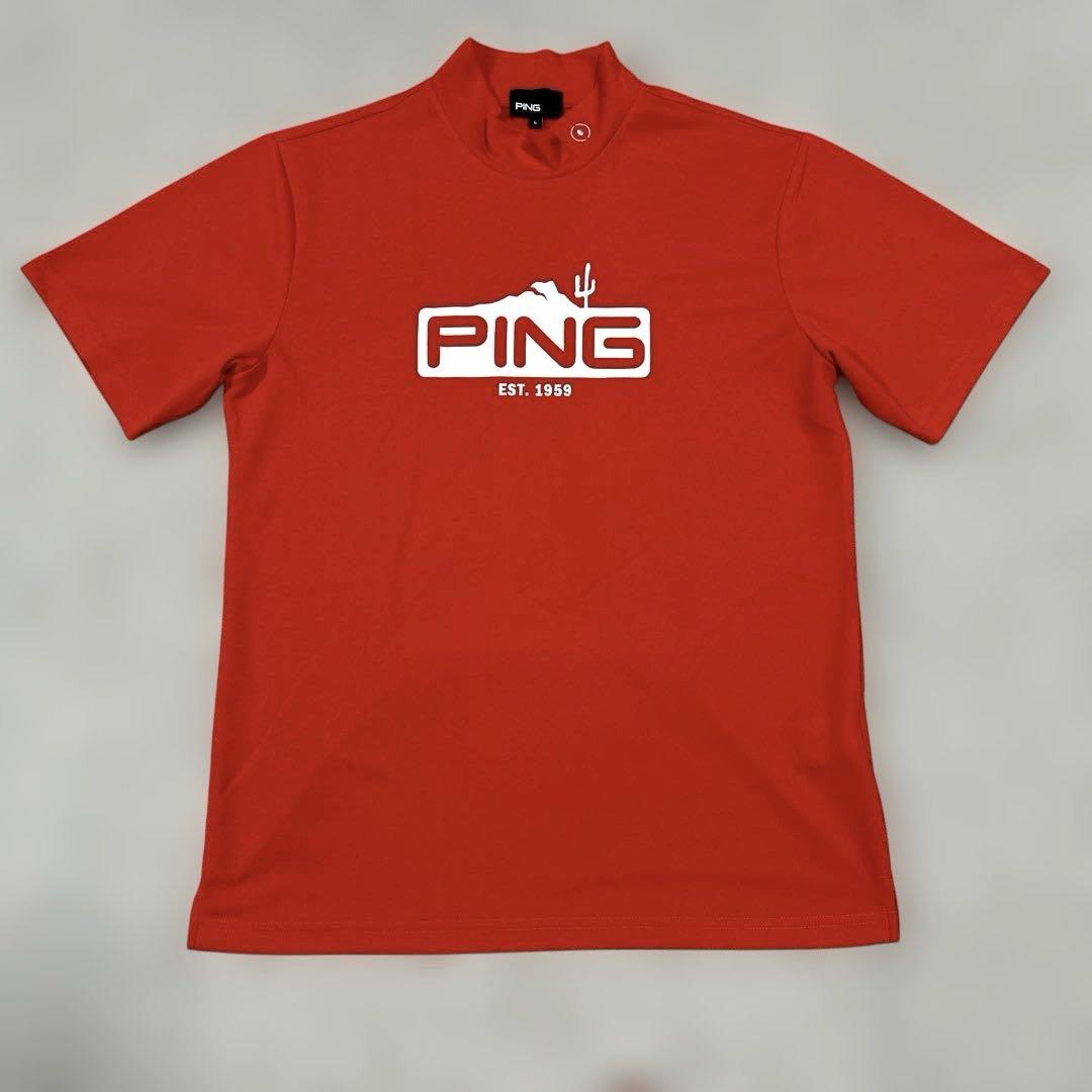 新品タグ付き未使用　PING ピン　半袖モックネックシャツ　LL PING ピン半袖モックネックシャツ - メルカリ