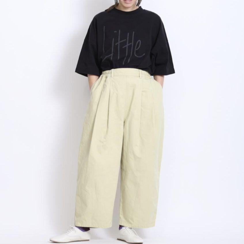 新品 ツムグ キナリ フル丈パンツ