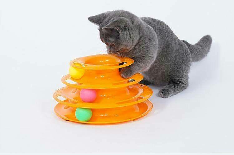 大人気♪毎回即完売!キャットボールタワー ボール回転 ストレス解消 猫 おもちゃ
