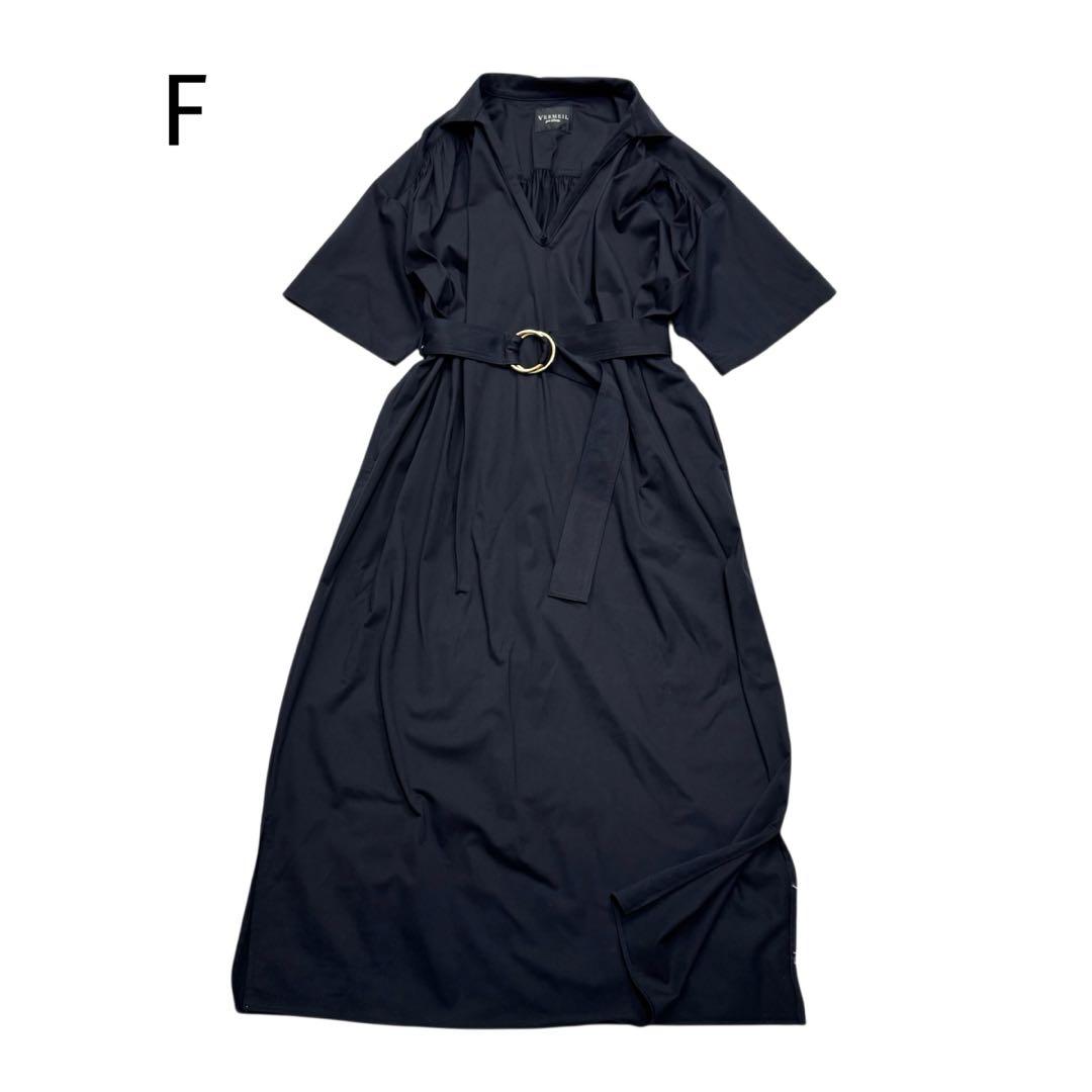 ヴェルメイユパーイエナ 19SS トリコット マキシ丈 シャツ ワンピース