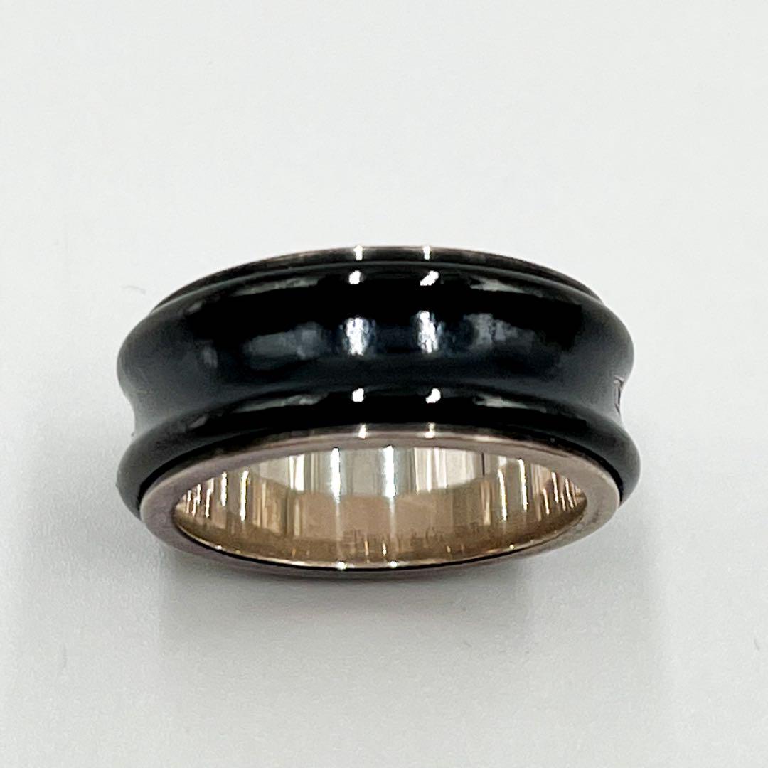 美品　TIFFANY&Co. 1837 ナローリング 925 チタン　箱 TIFFANY&Co. 1837 ナローリング 925 チタン ブラック - メルカリ