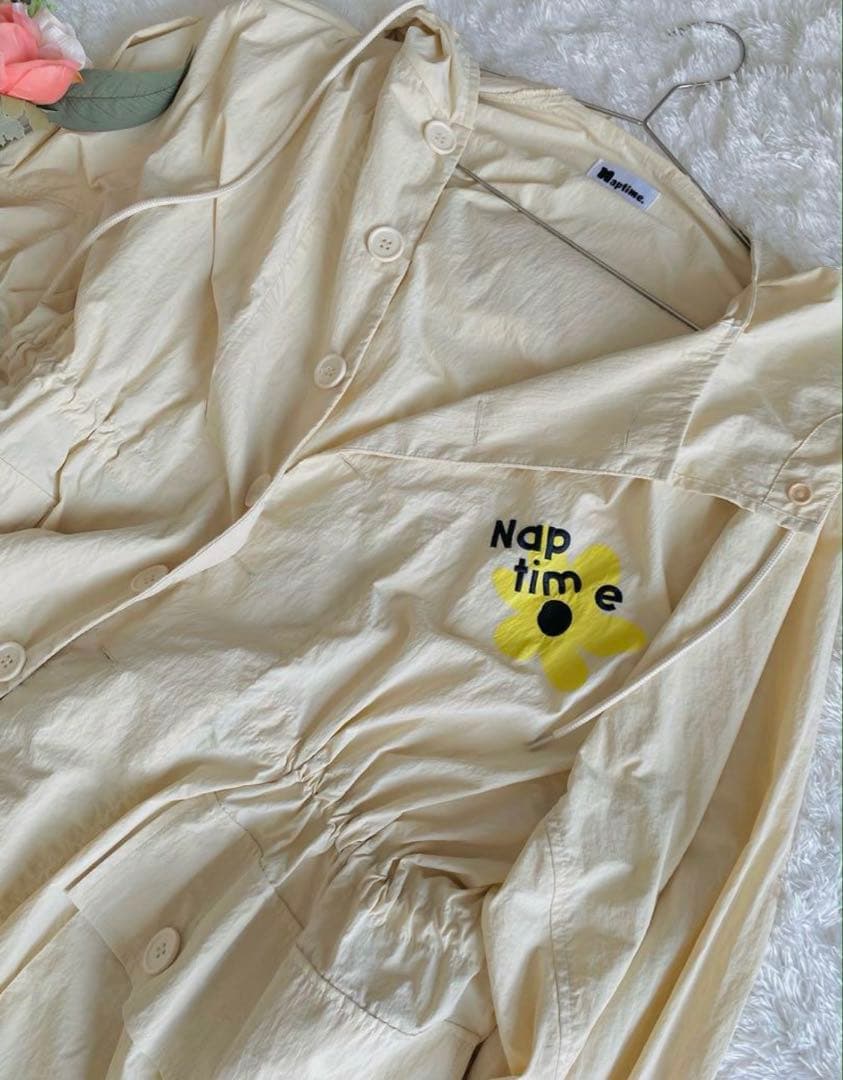 naptime ナイロンジャケット【S】 アイボリー 新品 未開封 ナップタイム