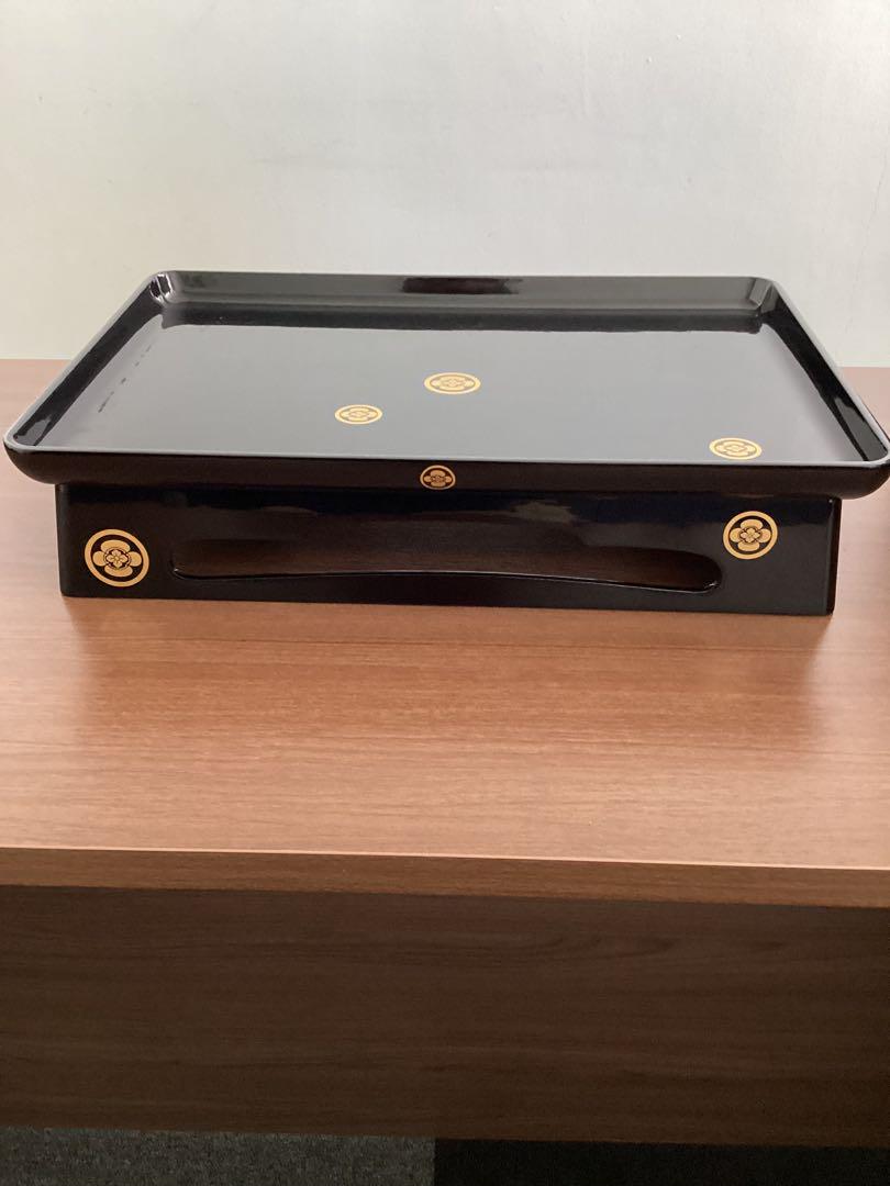 漆器セット黒金伝統模様