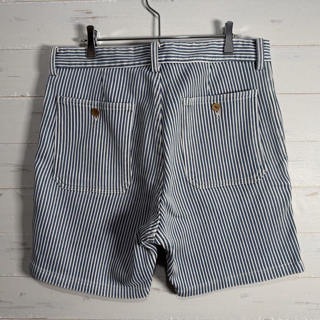 【希少】visvim Pastoral shorts ショートパンツストライプ.