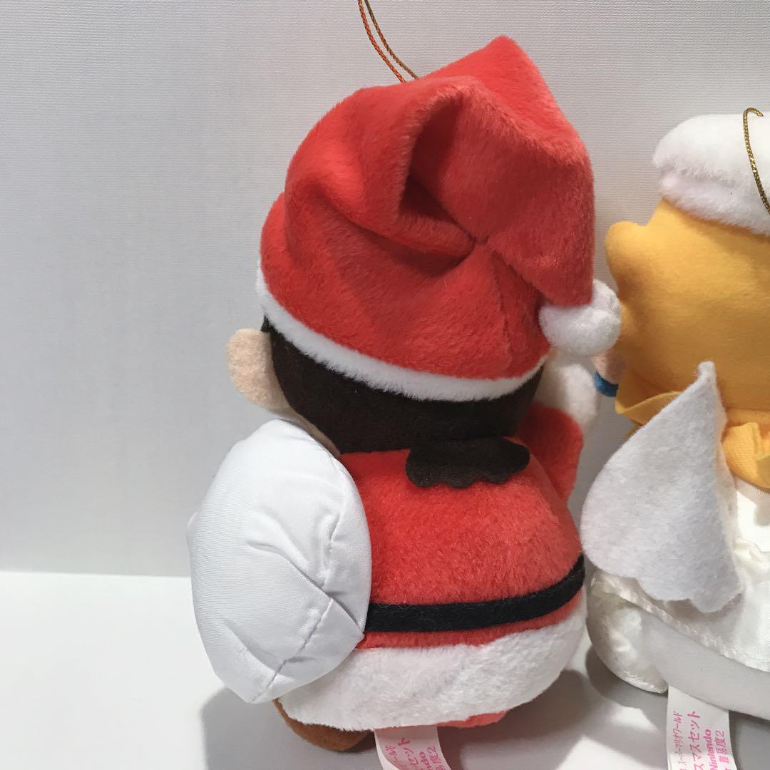 スーパーマリオワールド　クリスマス　ぬいぐるみ　マリオ　ピーチ姫　レトロ