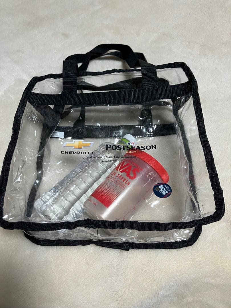 レアアイテム　ドジャースポストシーズン 2024クリアートートバッグ