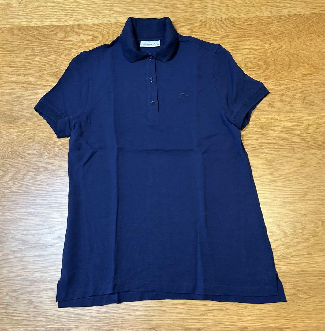 LACOSTE ネイビー ポロシャツ 半袖 - メルカリ