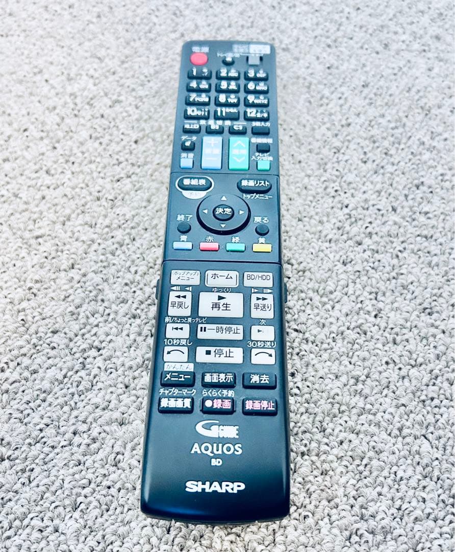 SHARP BD-W1500 ブルーレイディスクレコーダー　リモコン付き